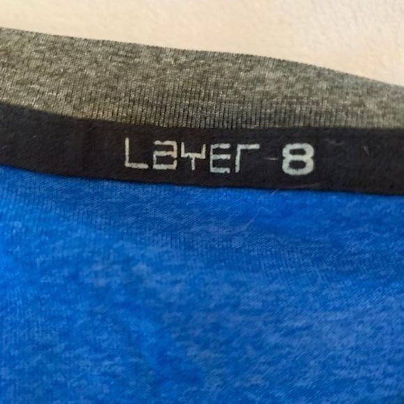 Layer 8 Qwick dry blue sleeveless tank top XL - Picture 2 of 3